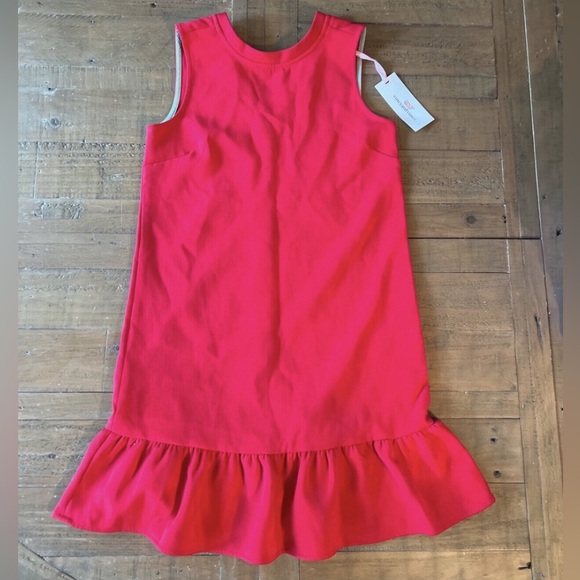 Vineyard vines red drop waist party dress - Picture 1 of 5